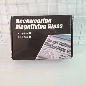 5X Hands Free Magnifying Glass with Flexible Gooseneck Neck-Worn Style